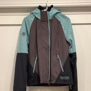 SuperDry Women Arctic Impact SD-Windcheater Jacket in Teal size US 10